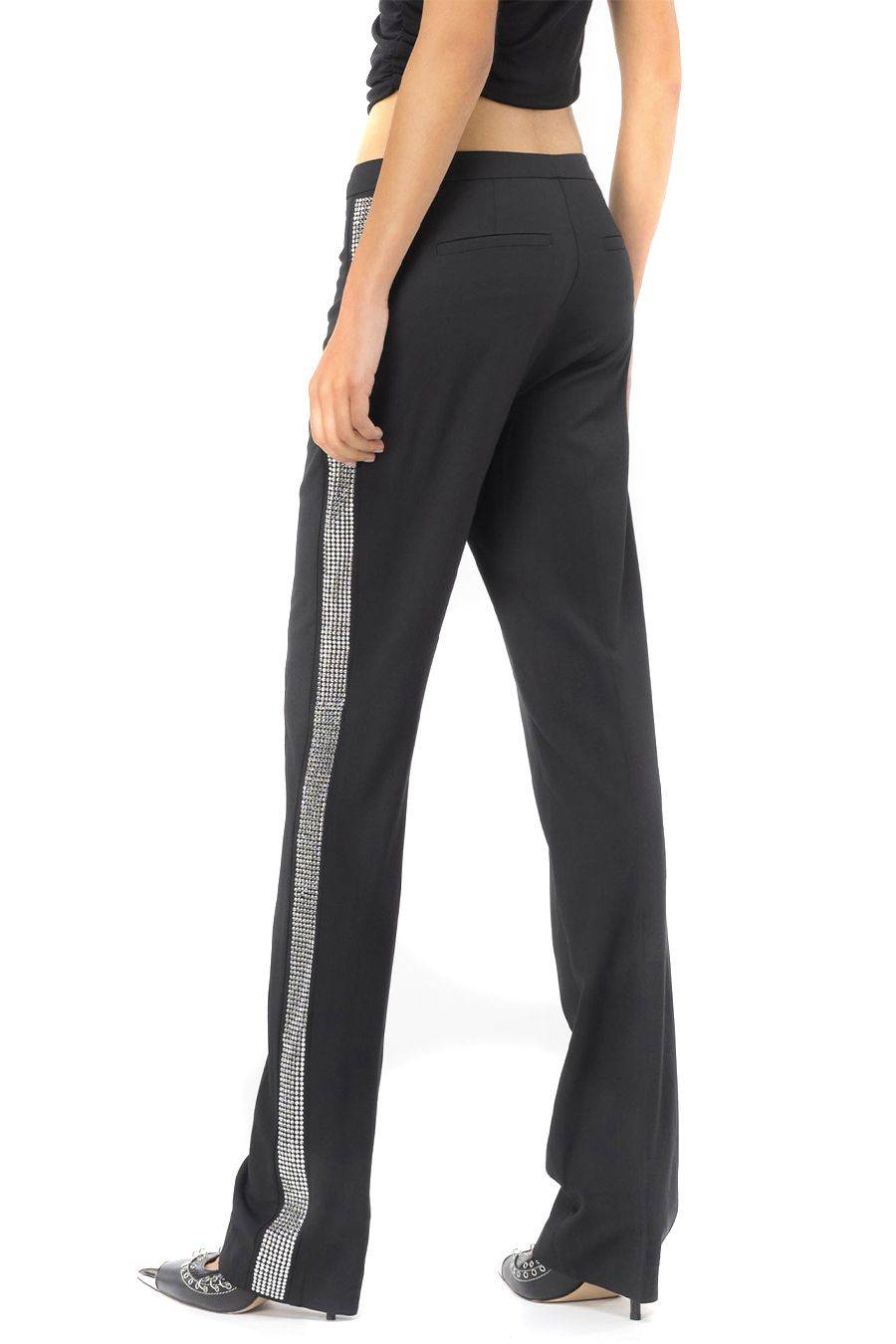 PINKO  Pantaloni Neri in Misto Lana PINKO da Donna Prezzo di fabbrica
