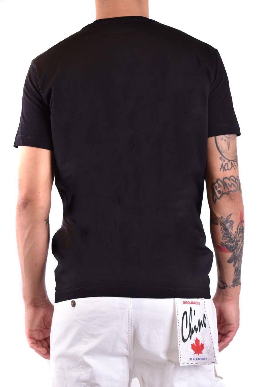 DSQUARED2  T-Shirt Nera in Cotone DSQUARED2 S74GD1223 Grande vendita