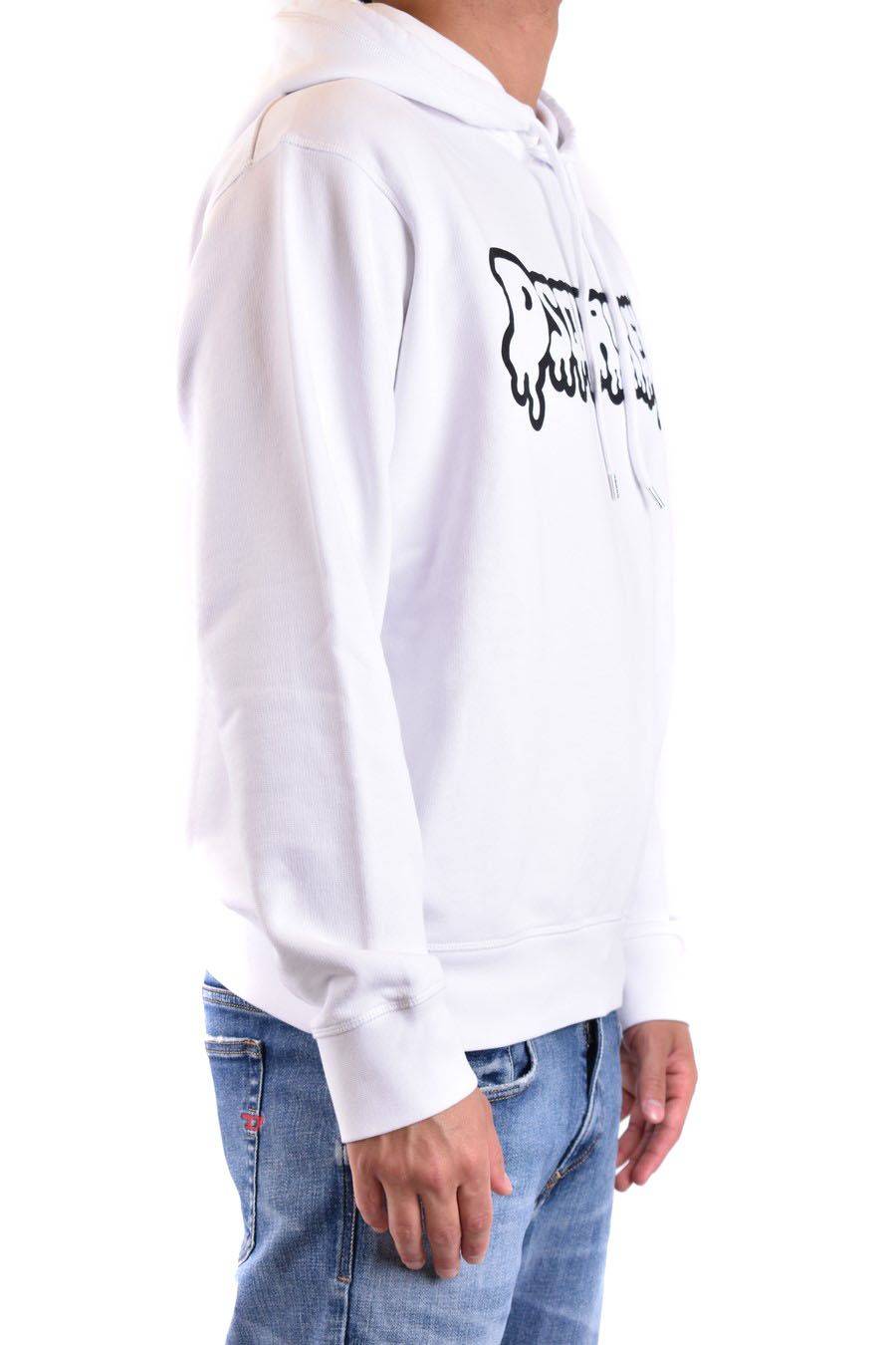 DSQUARED2  Felpa di Cotone Bianca da Uomo DSQUARED2 S74GU0754 Flash Sale