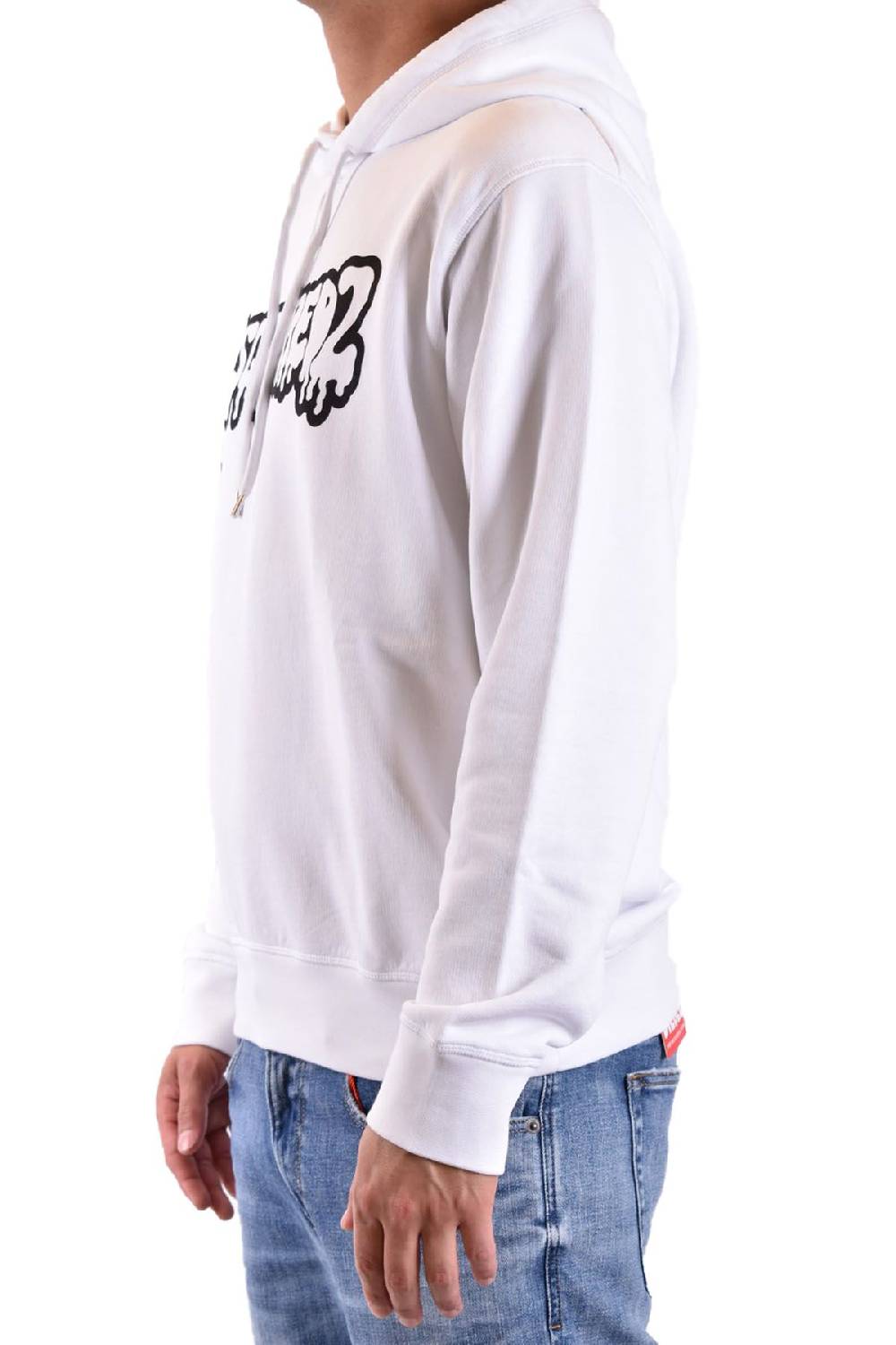 DSQUARED2  Felpa di Cotone Bianca da Uomo DSQUARED2 S74GU0754 Flash Sale