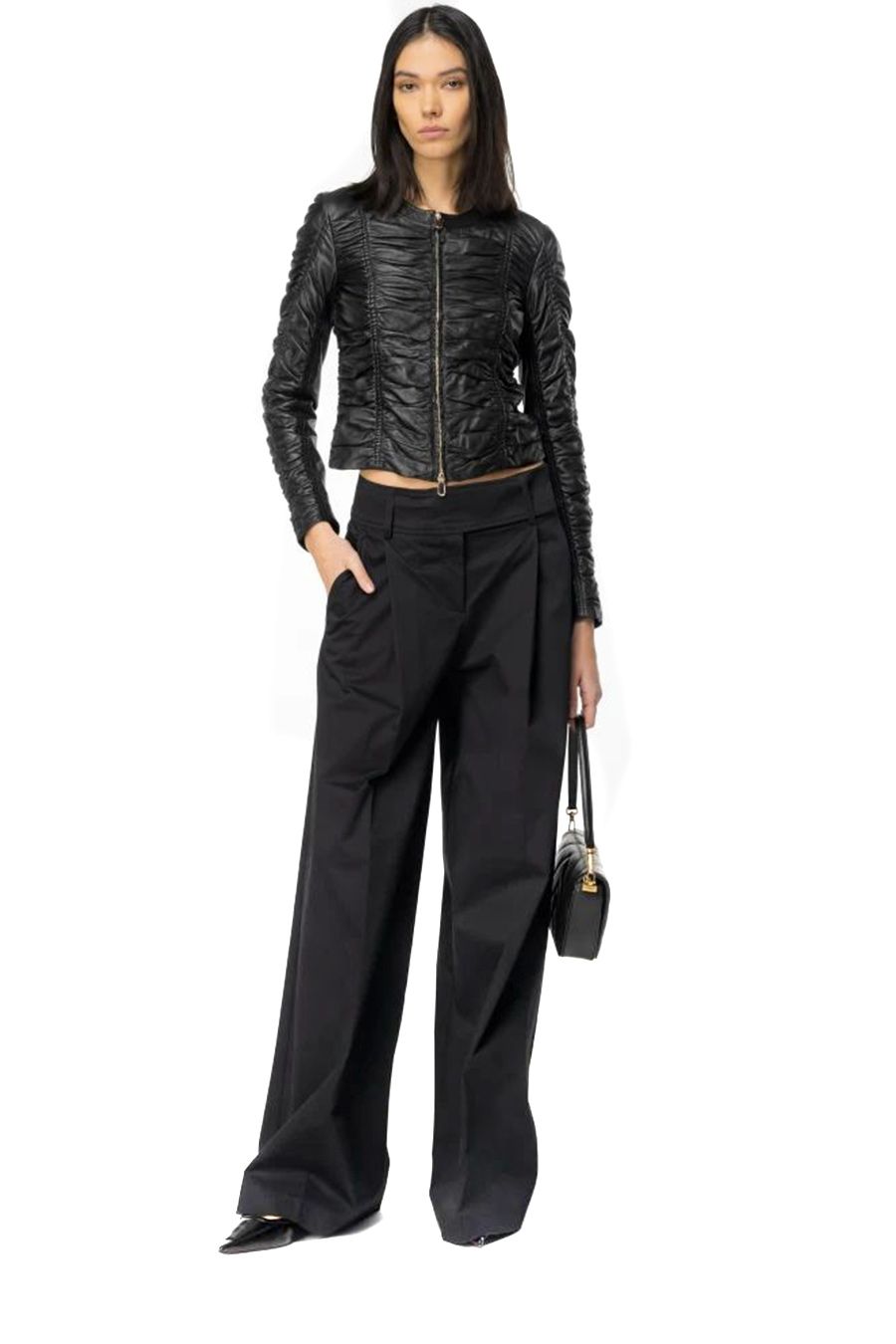 PINKO  Pantaloni Stretch Cotone Nero Donna PINKO Vendite stagionali