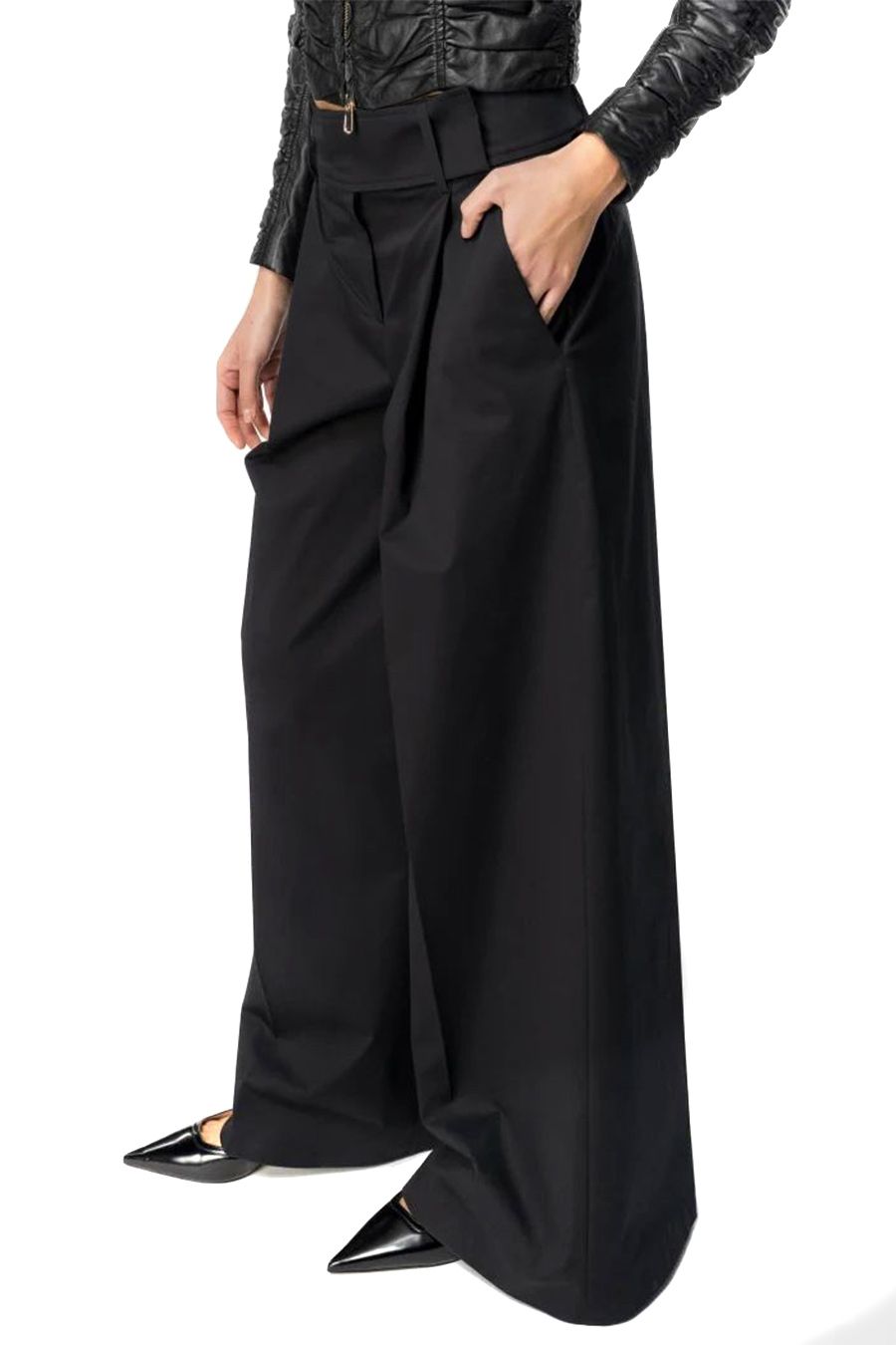 PINKO  Pantaloni Stretch Cotone Nero Donna PINKO Vendite stagionali