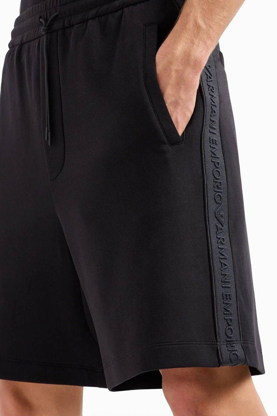 EMPORIO ARMANI  Pantaloni Stretch Cotone Emporio Armani Uomo - Nero Vendita calda