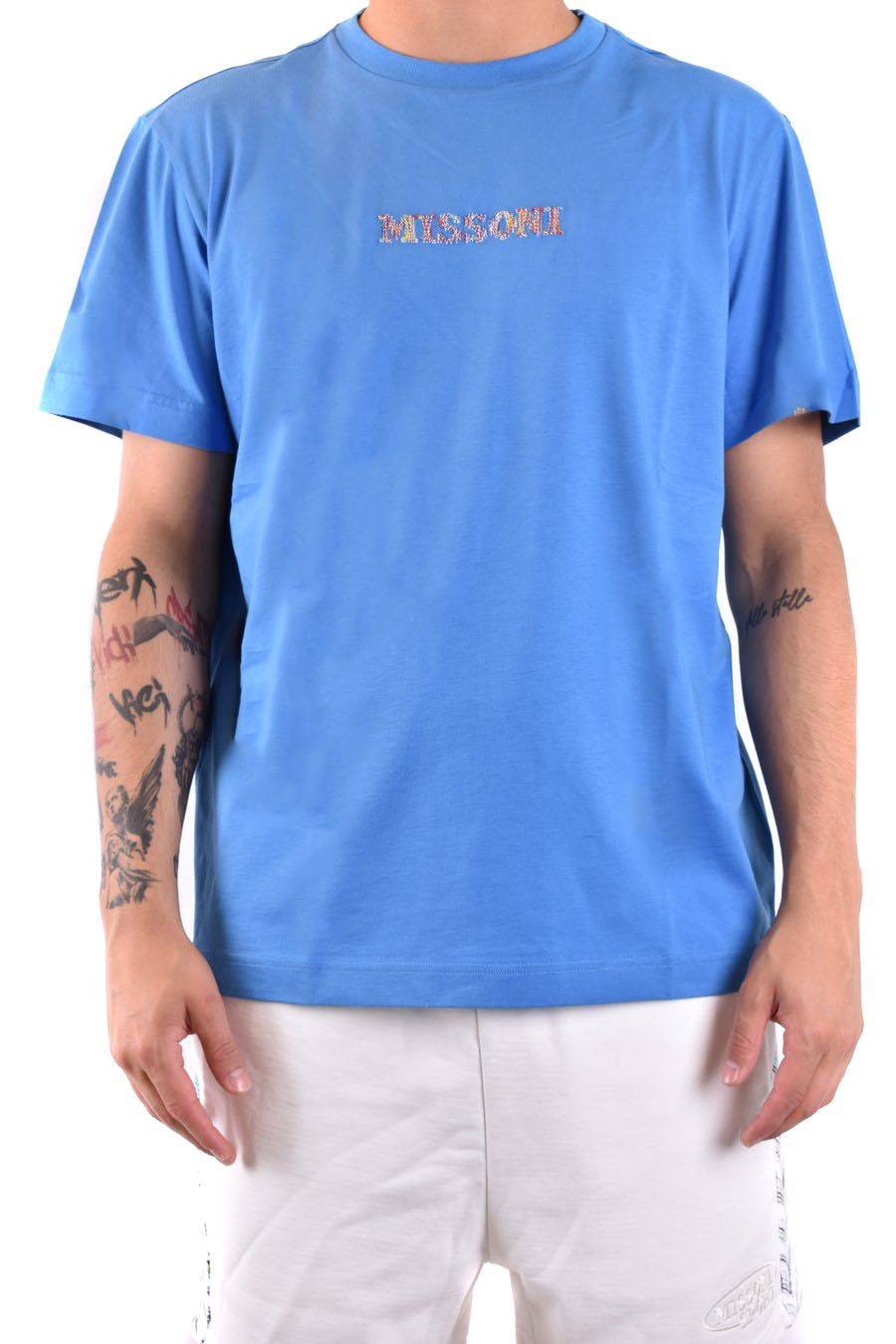 MISSONI  Polo Blu in Cotone da Uomo - MISSONI UC24SL01-BJ00C7S72E9 Offerta migliore