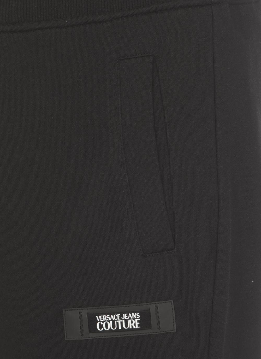 VERSACE JEANS COUTURE  Pantaloni da Uomo Versace Jeans Couture in Cotone Nero Latest fashion