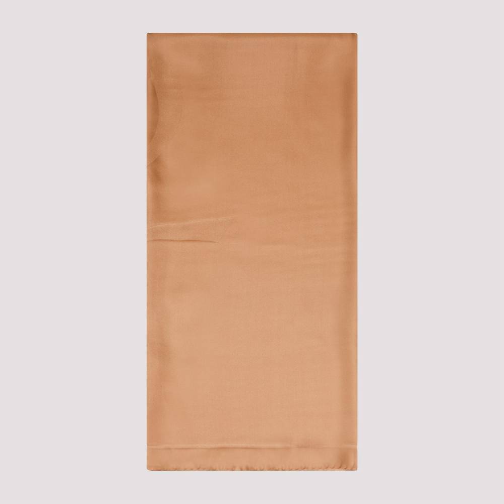SAINT LAURENT  Foulard di Seta Marrone SAINT LAURENT - Accessori Eleganti da Donna Lightning offer
