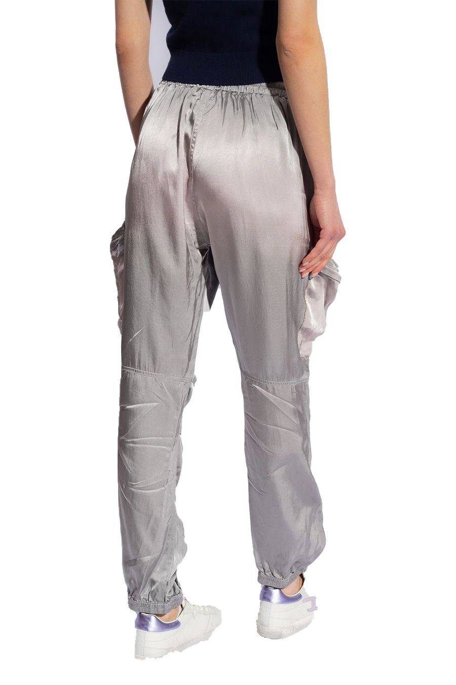 DIESEL  Pantaloni Donna Diesel Argento in Poliestere A12841 Grandi sconti