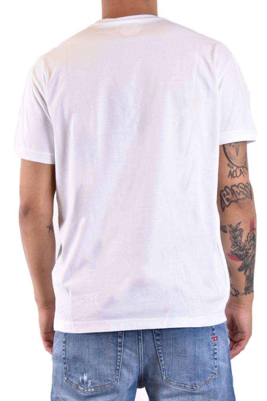 DSQUARED2  T-Shirt da Uomo DSQUARED2 in Cotone Bianco Bestseller