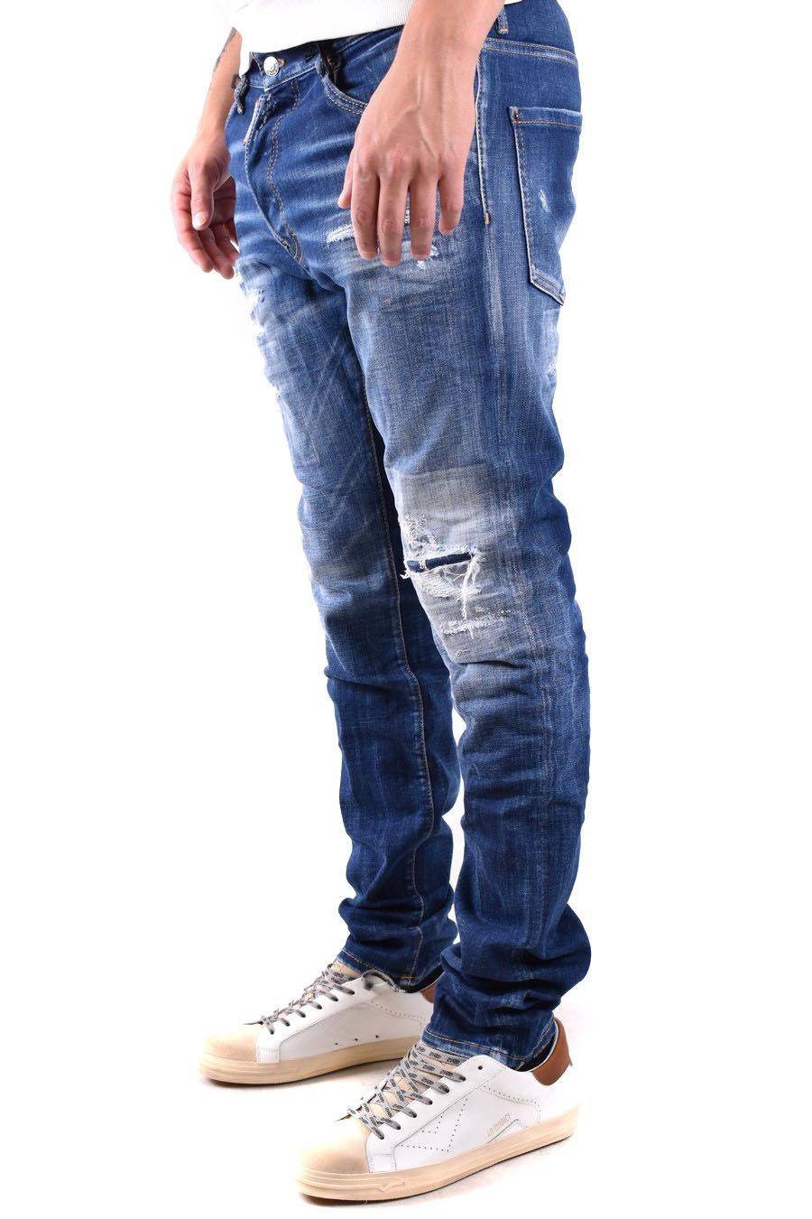 DSQUARED2  Jeans Blu Elasticizzati Uomo DSQUARED2 S71LB1365 Comprane uno, ottenene uno gratis