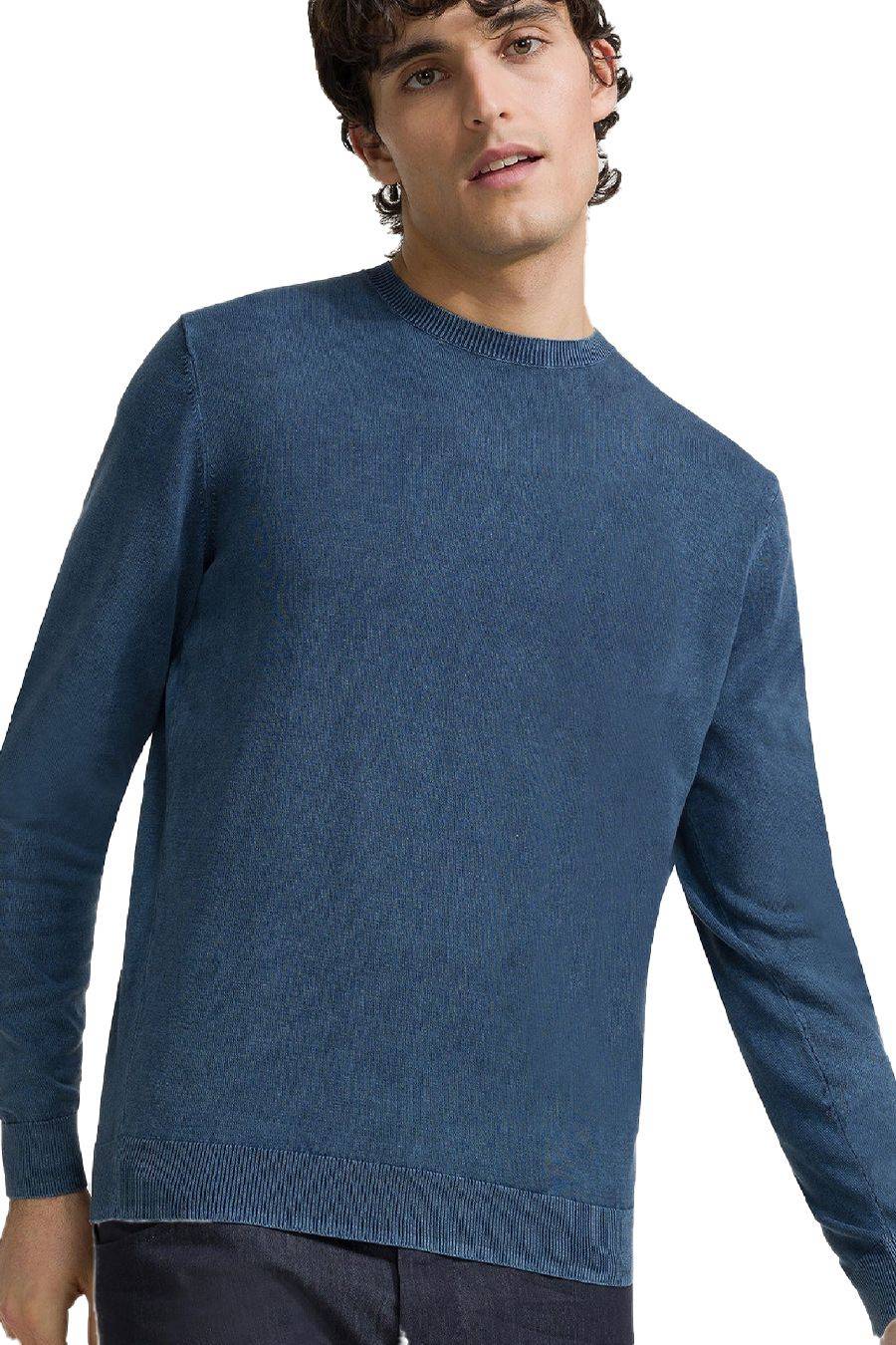 RRD - ROBERTO RICCI DESIGNS  Maglione in Cotone Blu Reale RRD Uomo Fino al 50% di sconto