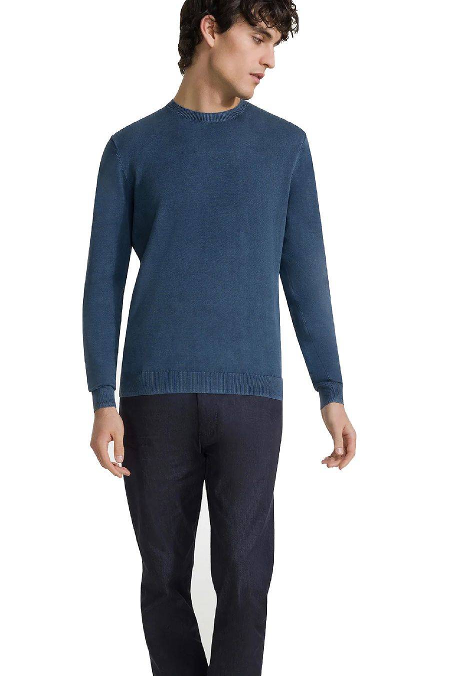RRD - ROBERTO RICCI DESIGNS  Maglione in Cotone Blu Reale RRD Uomo Fino al 50% di sconto