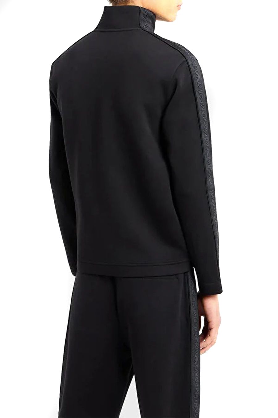 EMPORIO ARMANI  Felpa Uomo Emporio Armani Cotone Misto Nero 3D1M69 1JHSZ0999 Fino al 65% di sconto