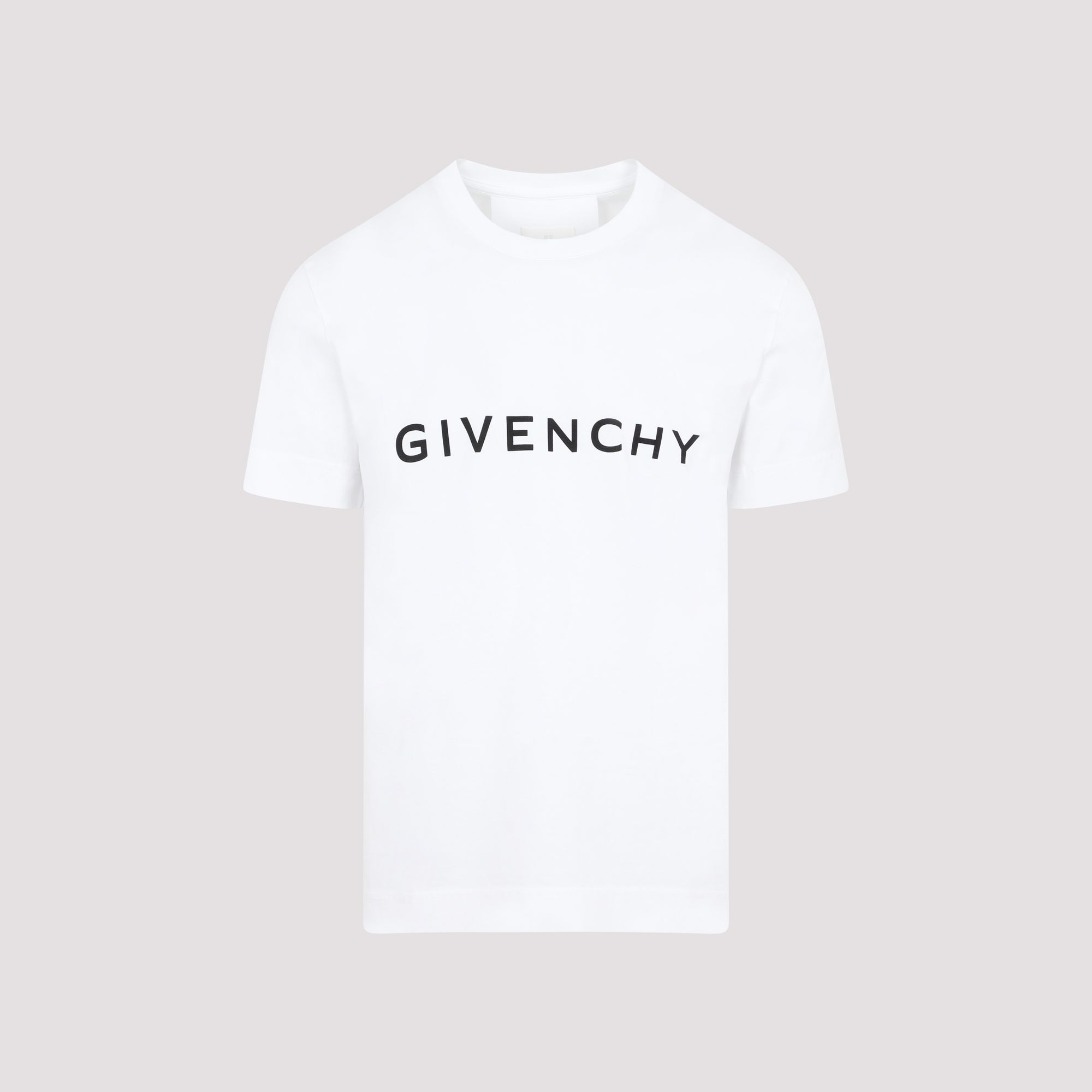 GIVENCHY  T-shirt in Cotone Bianco con Logo Givenchy - Uomo Only for today