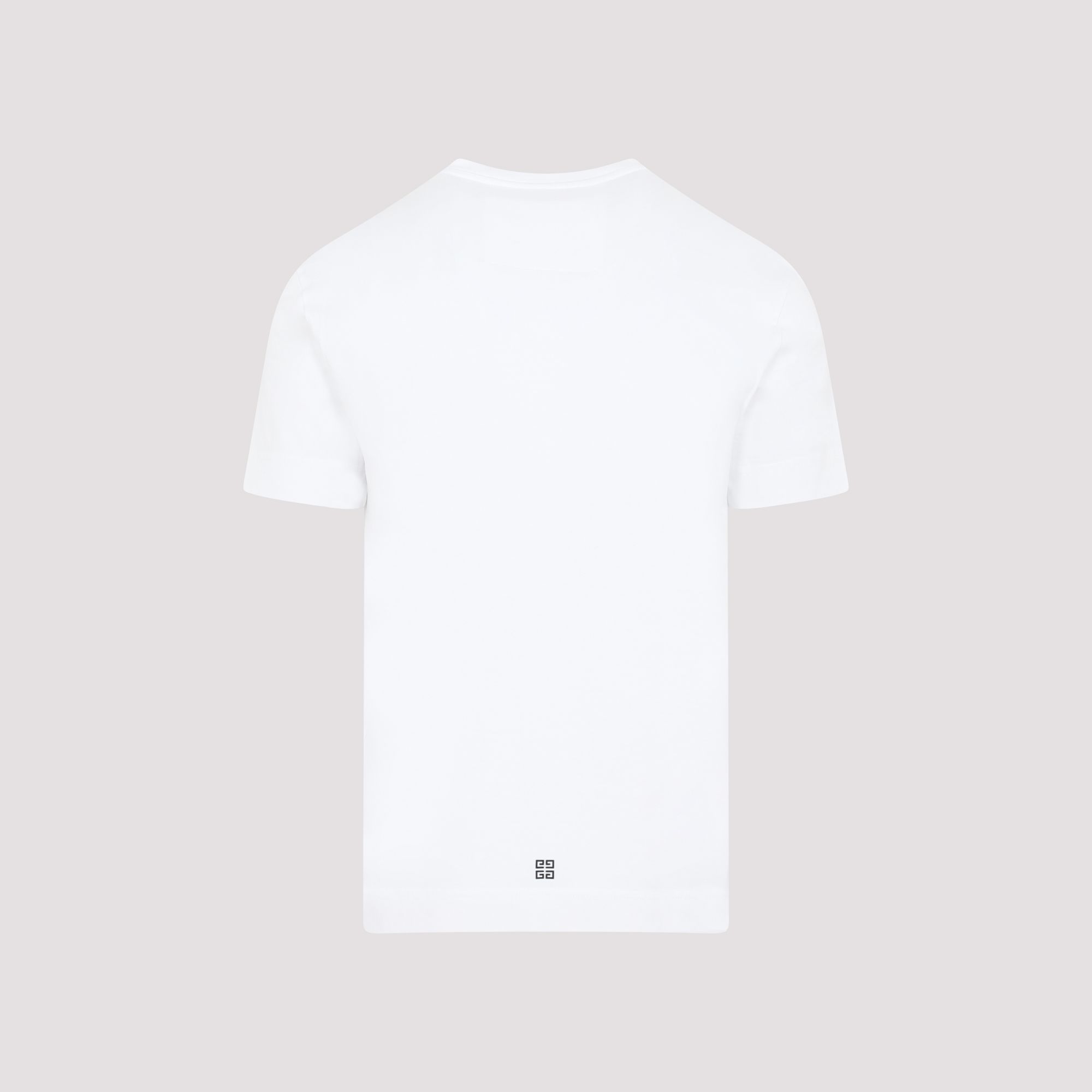 GIVENCHY  T-shirt in Cotone Bianco con Logo Givenchy - Uomo Only for today