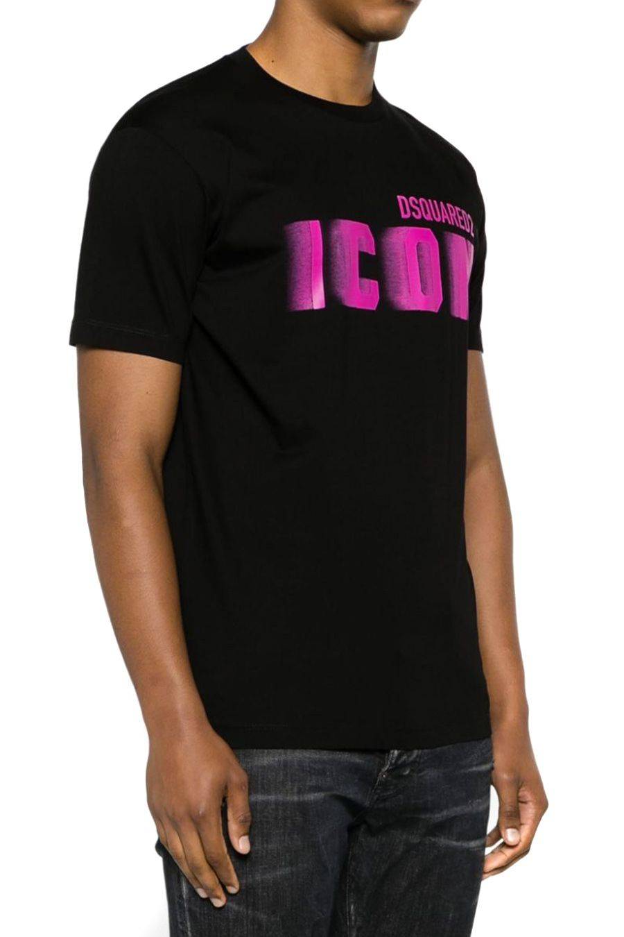 DSQUARED2  T-Shirt DSQUARED2 Multicolore in Cotone Uomo Sostegno trimestrale