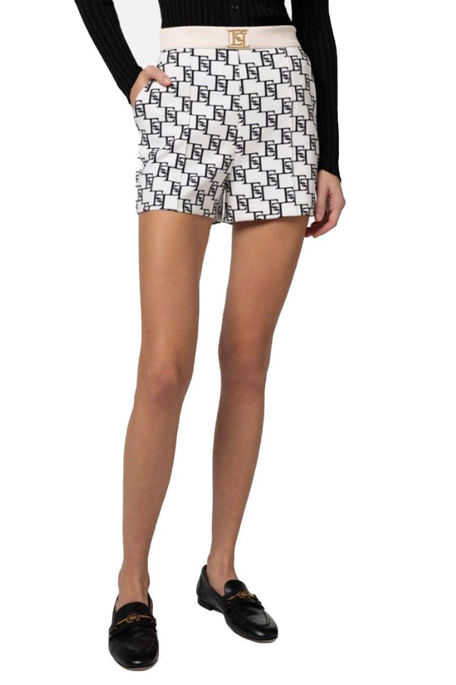 ELISABETTA FRANCHI  Pantaloni Donna Elisabetta Franchi Poliestere Multicolor Black Friday Prezzi