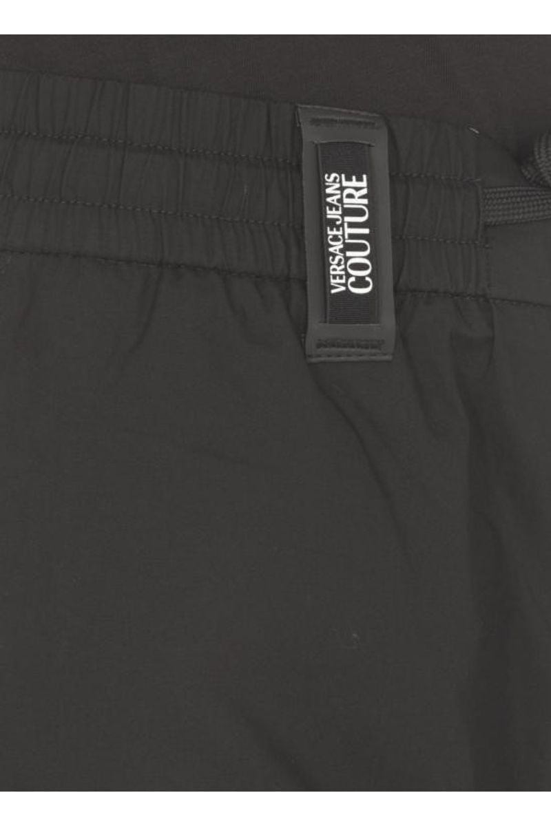 VERSACE JEANS COUTURE  Pantaloni Uomo Versace Jeans Couture in Cotone Nero Duty-free