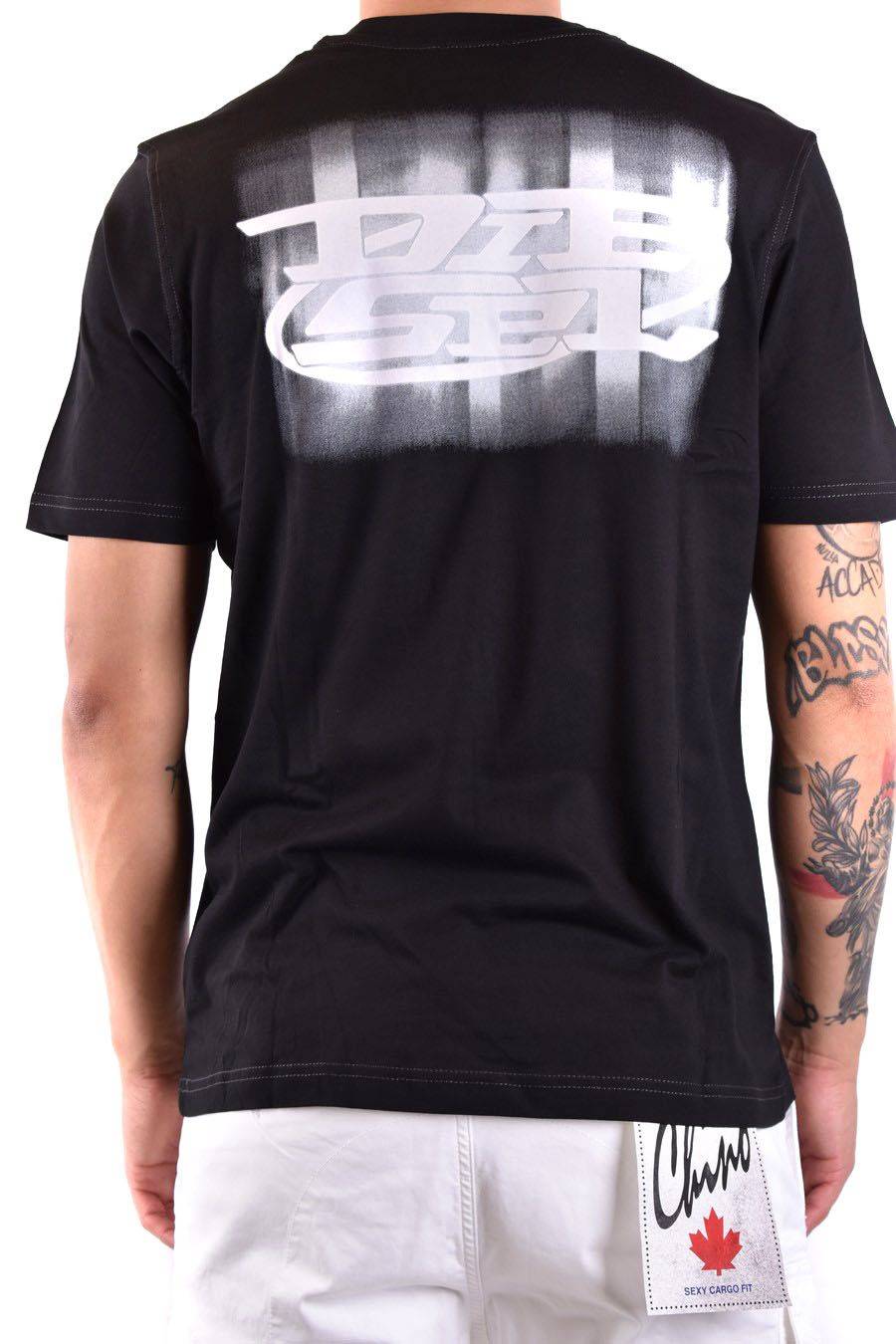 DIESEL  Maglietta Cotone Nero Uomo Diesel A12271 50% di sconto per tempo limitato