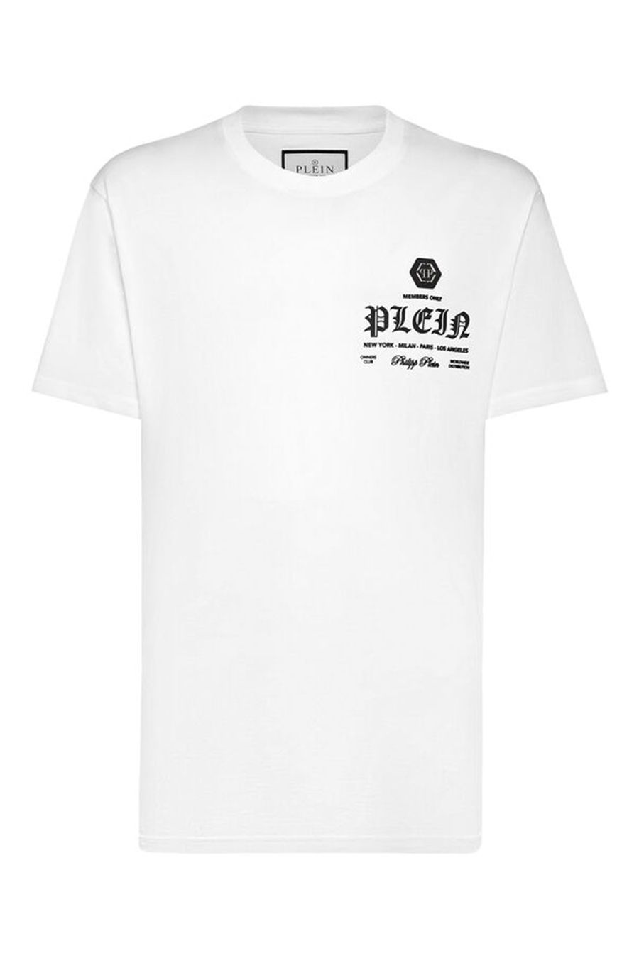 PHILIPP PLEIN  T-Shirt Uomo Philipp Plein Cotone Bianco MTK6842 Vendita