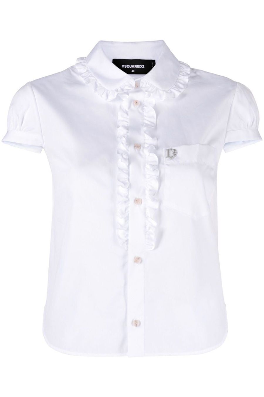 DSQUARED2  Camicia Bianca in Cotone DSQUARED2 da Donna - S75DL0874 Pezzi Unici