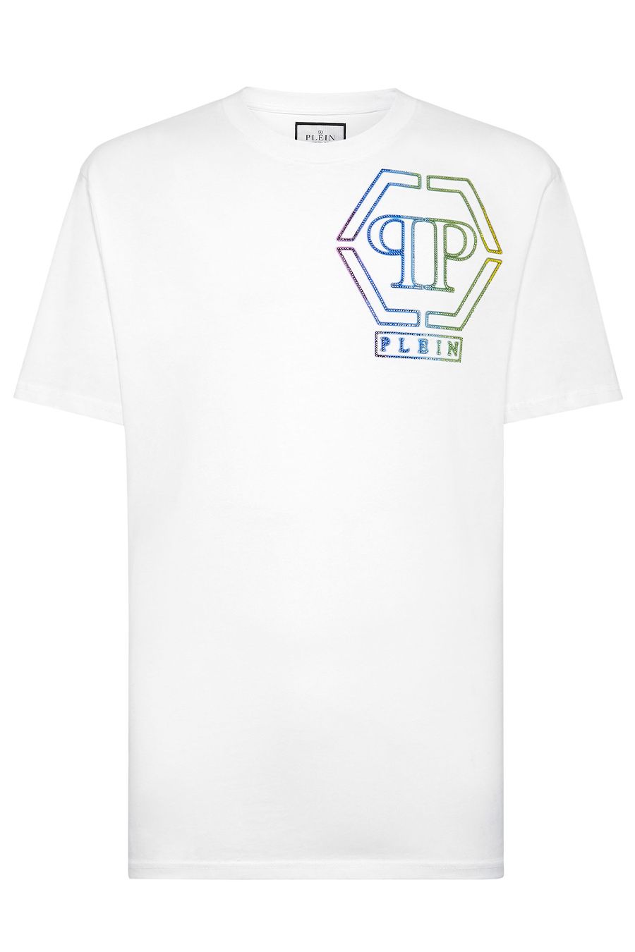 PHILIPP PLEIN  T-Shirt Bianca in Cotone Philipp Plein Uomo Soddisfazione Garantita