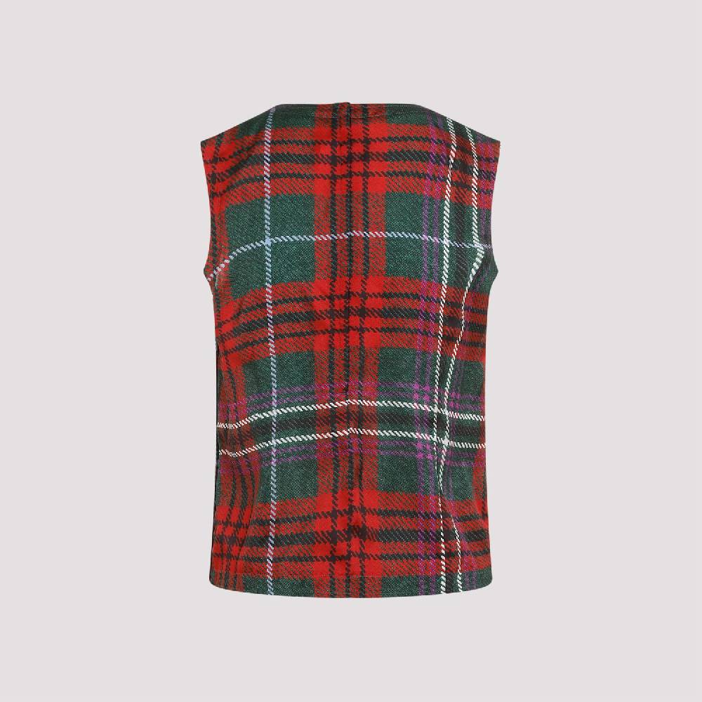 COMME DES GARÇONS  Top Senza Maniche Pieghe Tartan Comme Des Garçons Sottocosto
