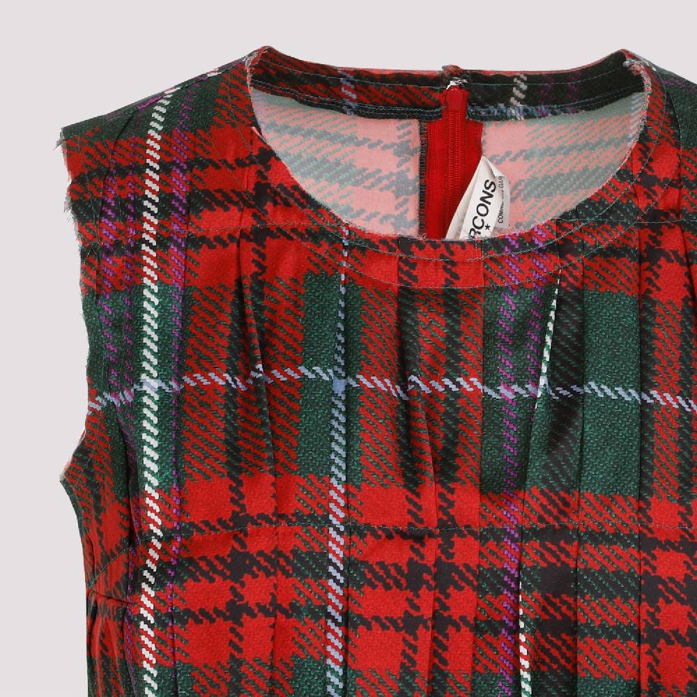COMME DES GARÇONS  Top Senza Maniche Pieghe Tartan Comme Des Garçons Sottocosto