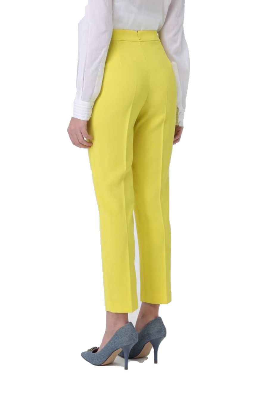 PINKO  Pantaloni Gialli da Donna PINKO - Mix di Acetato e Poliestere Offerta