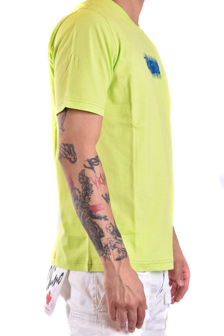 DIESEL  T-Shirt di Cotone Gialla Uomo Diesel A12271 0GRAI5KB Online