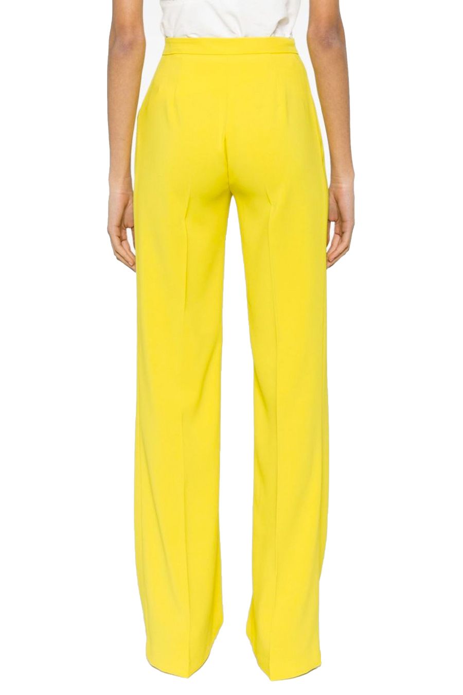 PINKO  Pantaloni Gialli Elastici in Viscosa da Donna PINKO Saldi