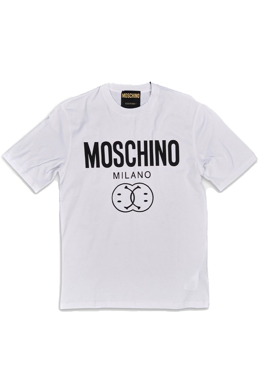 MOSCHINO  T-Shirt Moschino Bianca Uomo in Cotone 100% J0725 Vendite Flash