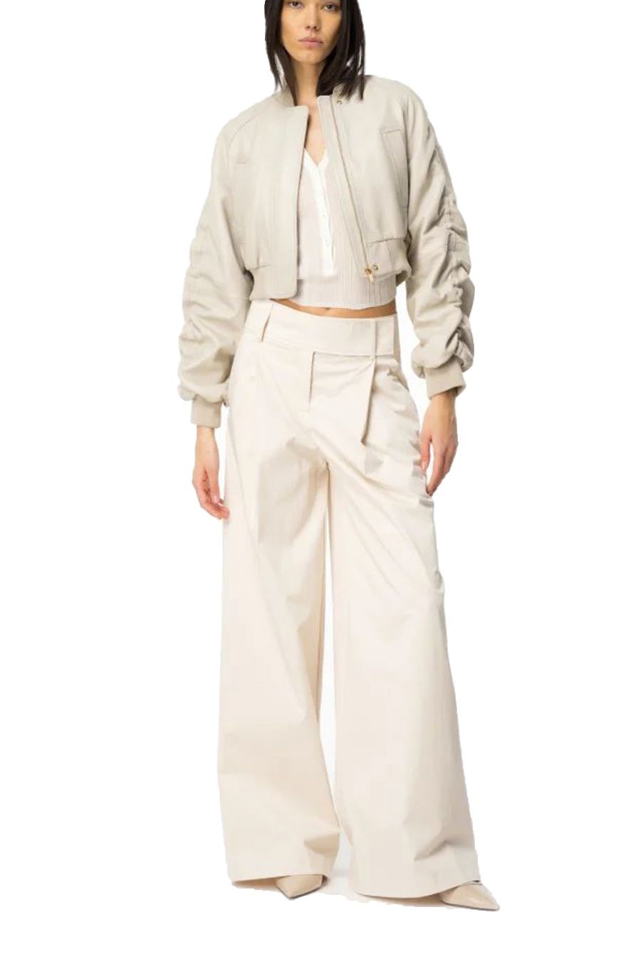 PINKO  Maglietta Bianca in Cotone da Donna PINKO Negozio online di fabbrica