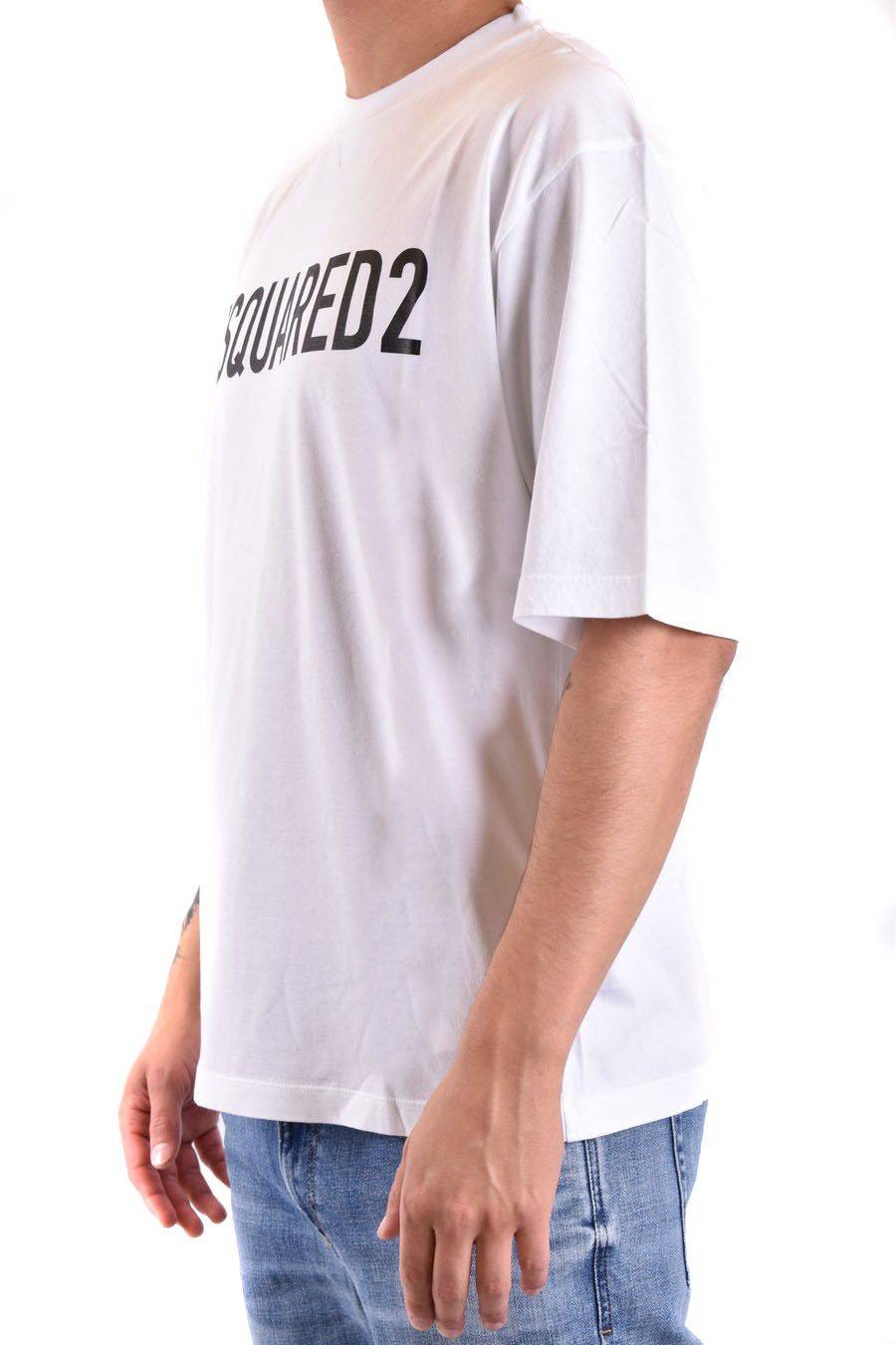 DSQUARED2  T-Shirt Uomo DSQUARED2 Cotone Bianco Offerta speciale