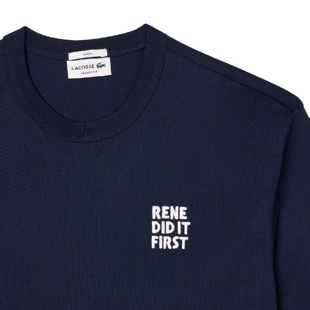 LACOSTE  T-Shirt Lacoste Blu in Cotone da Uomo Vendite stagionali