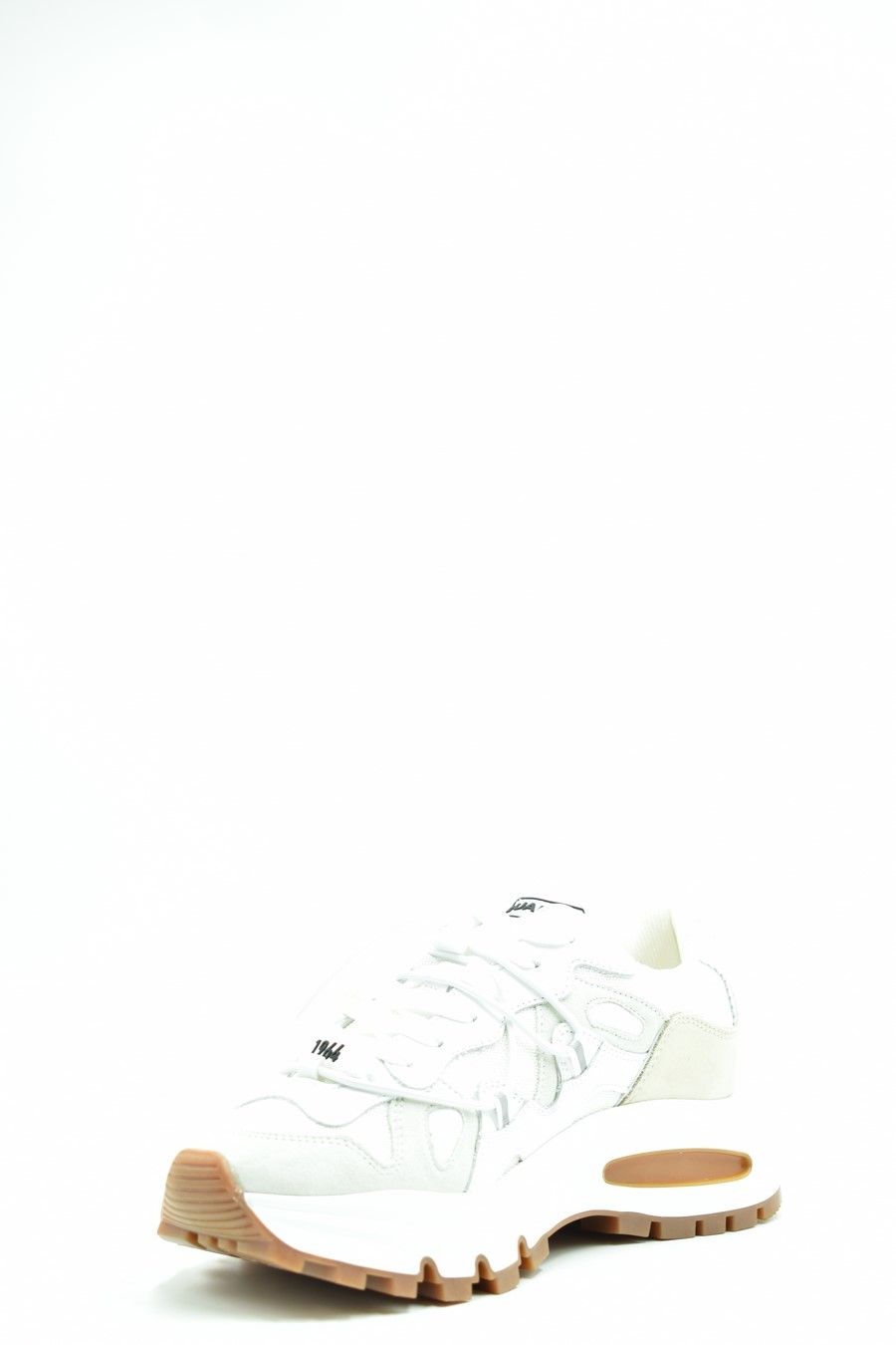 DSQUARED2  Sneakers Donna DSQUARED2 in Pelle Bianca Offerta Pasqua