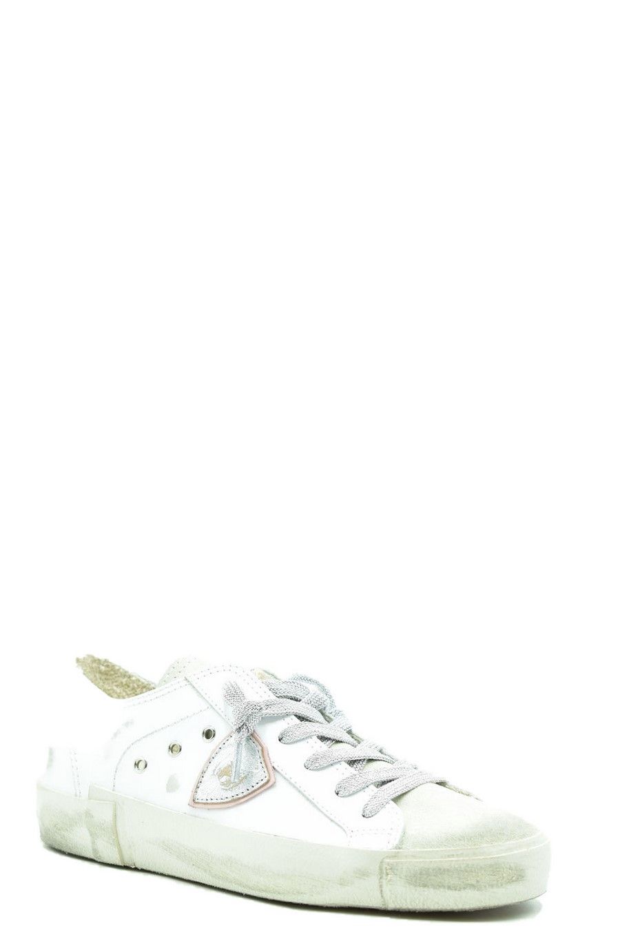 PHILIPPE MODEL  Sneakers in Pelle Bianca Philippe Model Donna PRLDVC01 Offerta per la Festa della Mamma