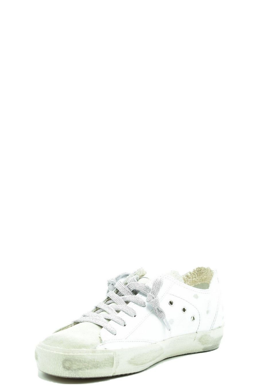 PHILIPPE MODEL  Sneakers in Pelle Bianca Philippe Model Donna PRLDVC01 Offerta per la Festa della Mamma