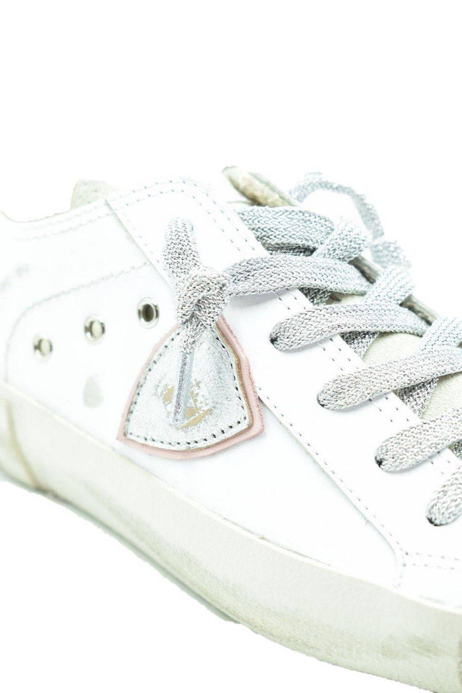 PHILIPPE MODEL  Sneakers in Pelle Bianca Philippe Model Donna PRLDVC01 Offerta per la Festa della Mamma