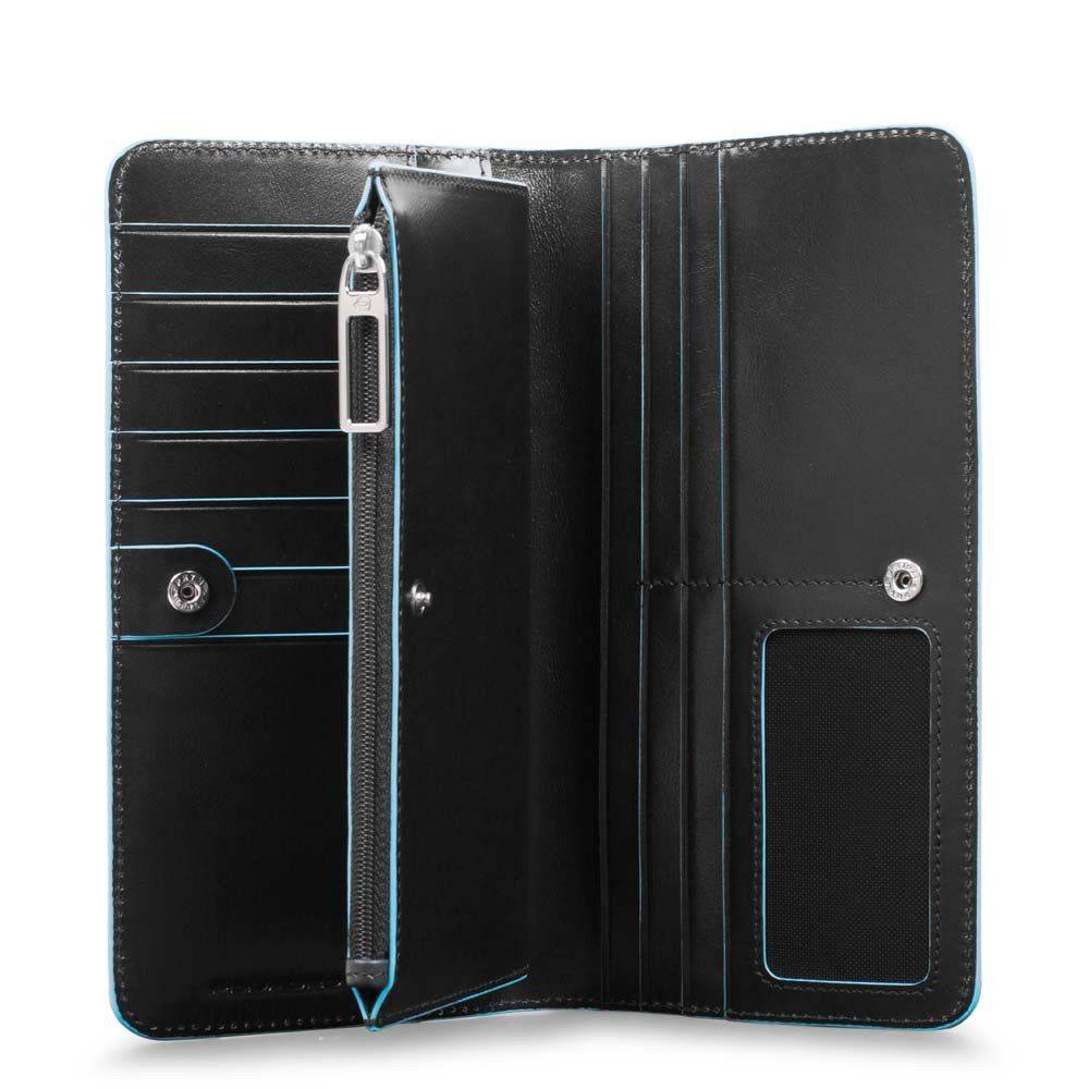 PIQUADRO  Portafoglio Pelle Nero Piquadro da Donna - Accessorio Elegante con Porta Carte Vendita calda