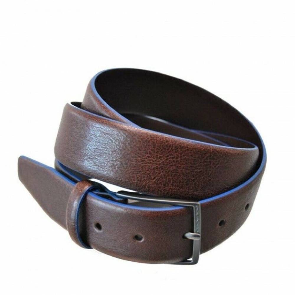 PIQUADRO  Cintura Piquadro Blue Square Special in Pelle Marrone Scuro da Uomo Comprane uno, ottenene uno gratis