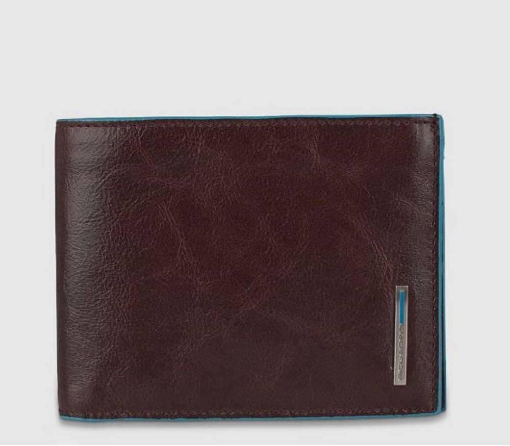 PIQUADRO  Portafoglio Pelle Marrone Piquadro RFID Enormi risparmi