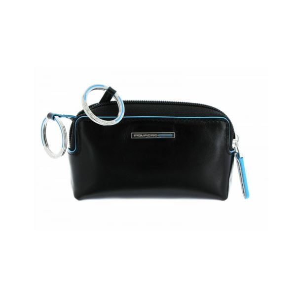 PIQUADRO  Portachiavi Unisex in Pelle Nera Piquadro Sconti VIP