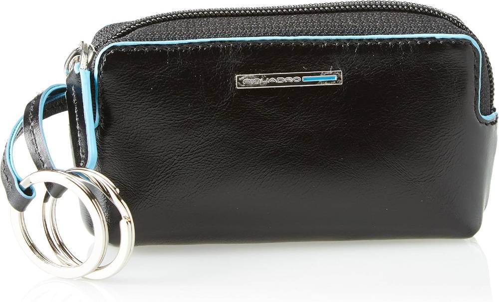 PIQUADRO  Portachiavi Unisex in Pelle Nera Piquadro Sconti VIP