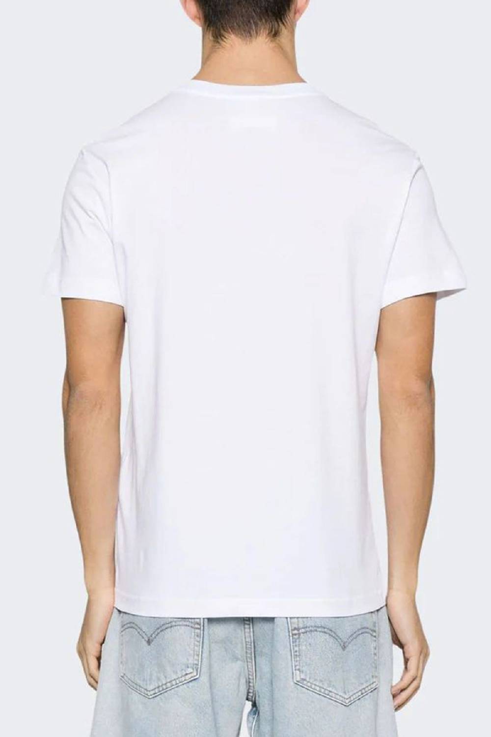 VERSACE JEANS COUTURE  T-Shirt da Uomo Versace Jeans Couture in Cotone Bianco Ultimo giorno