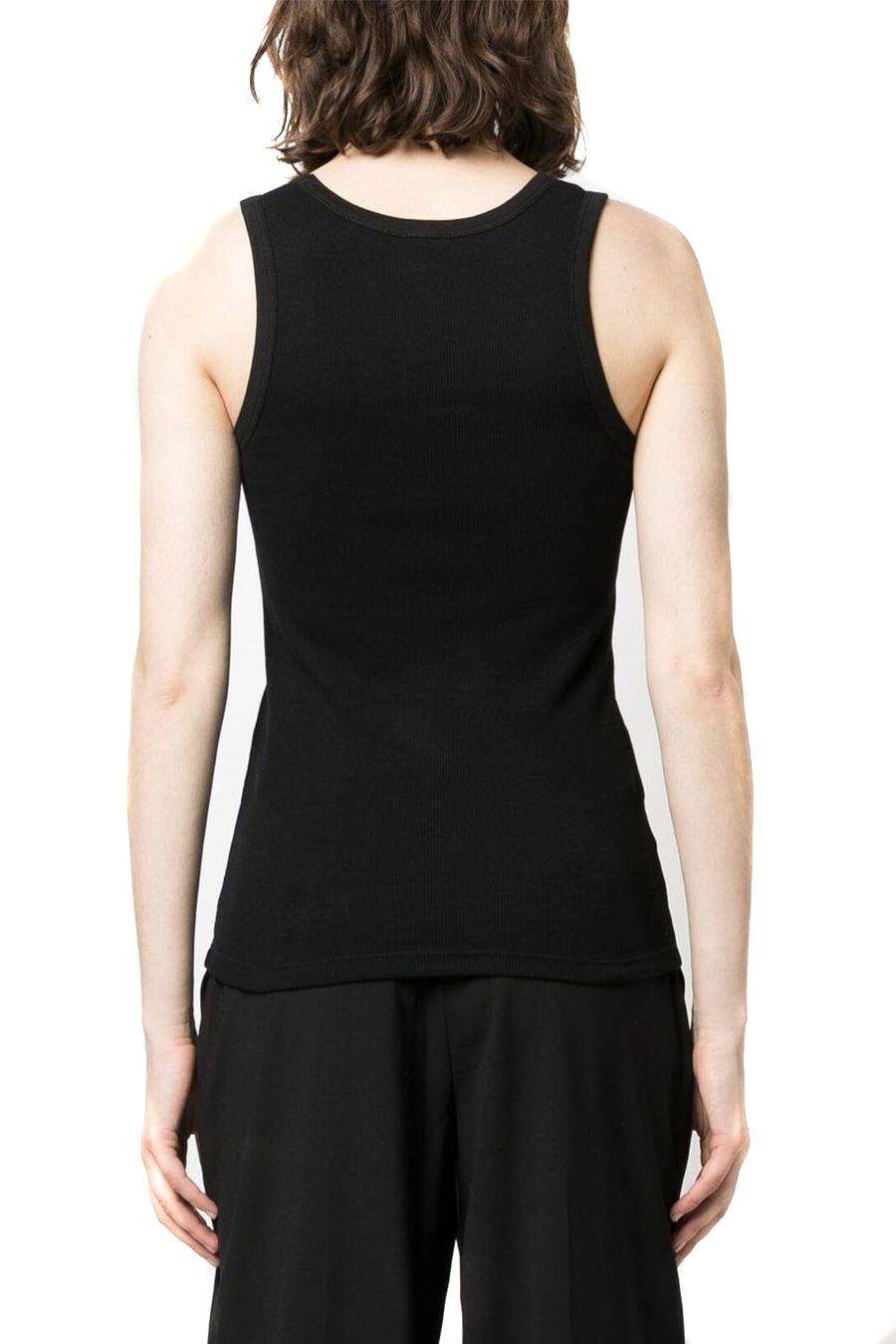 PINKO  Top Elasticizzato in Cotone Nero PINKO Donna Fino al 65% di sconto