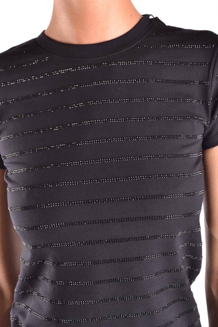 PHILIPP PLEIN  T-shirt Nera in Cotone Elasticizzato Philipp Plein Donna Fino al 55% di sconto