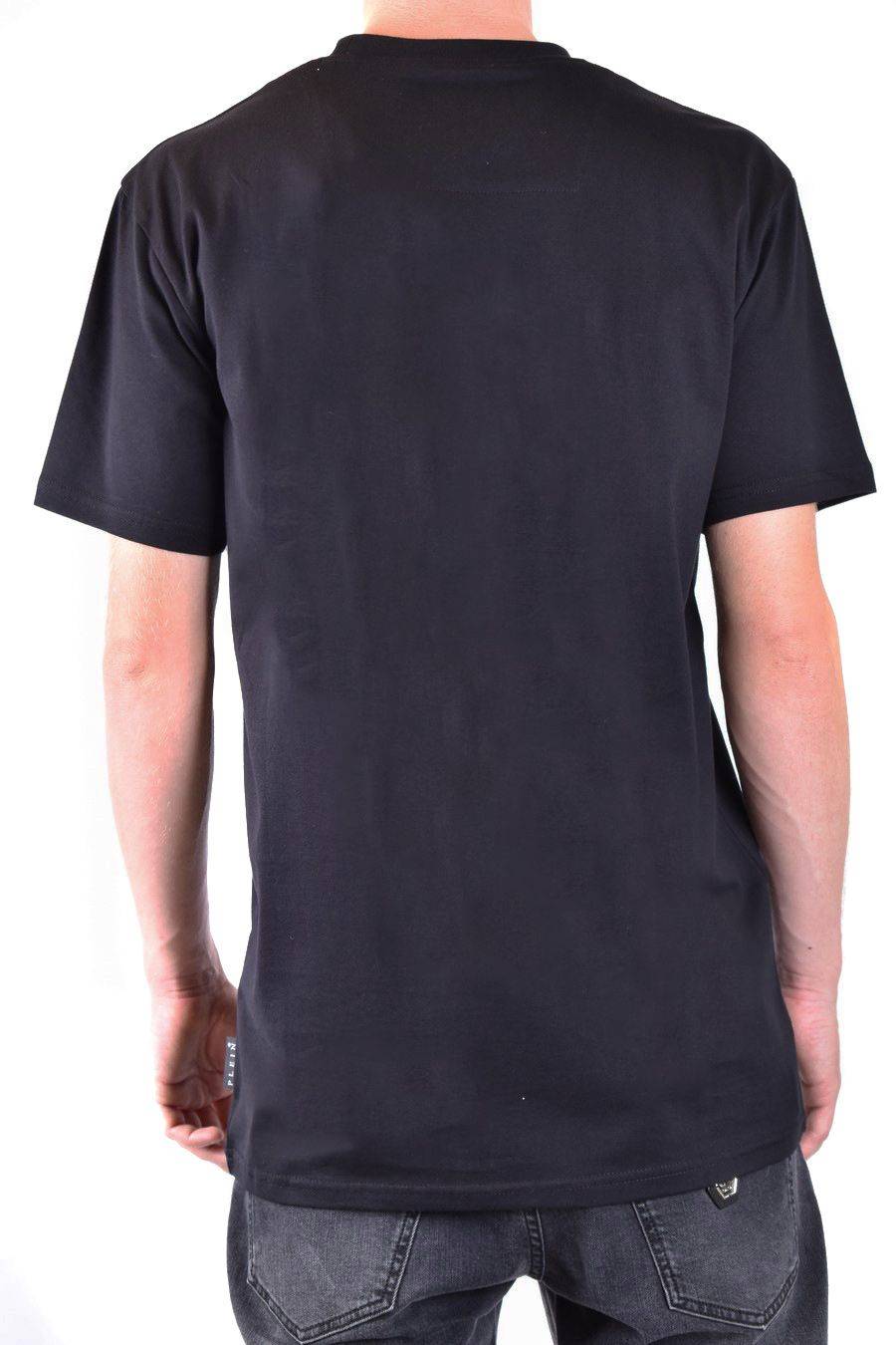 PHILIPP PLEIN  T-Shirt Nera in Cotone Philipp Plein Uomo 50% di sconto con spedizione gratuita