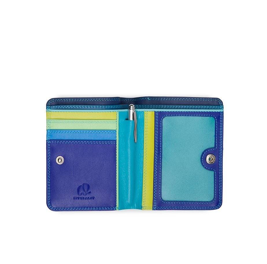 MYWALIT  Portafoglio in Pelle con Zip Medium Mywalit in Blu China Officina