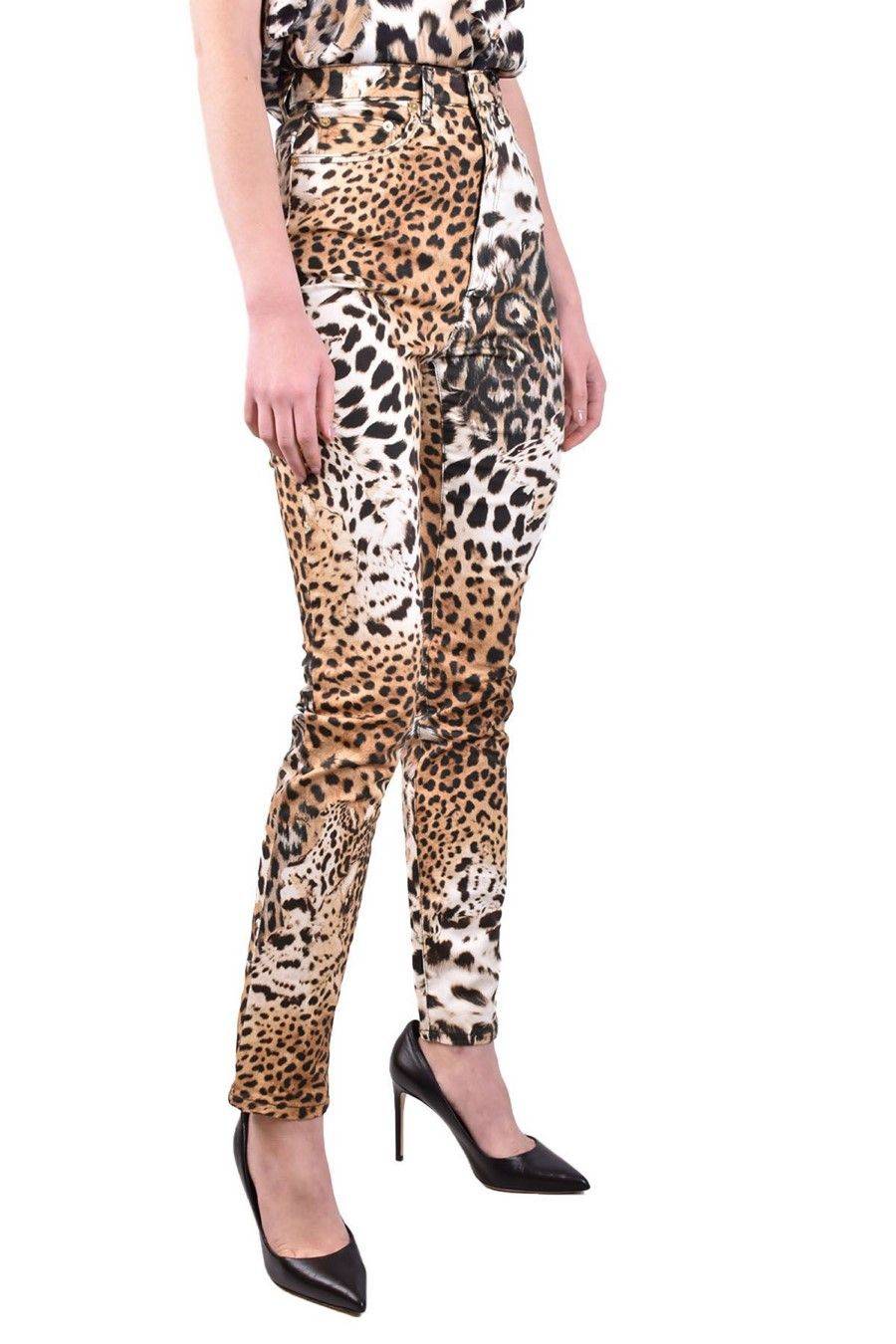 ROBERTO CAVALLI  Pantaloni Donna Cotone Beige ROBERTO CAVALLI Black Friday Prezzi