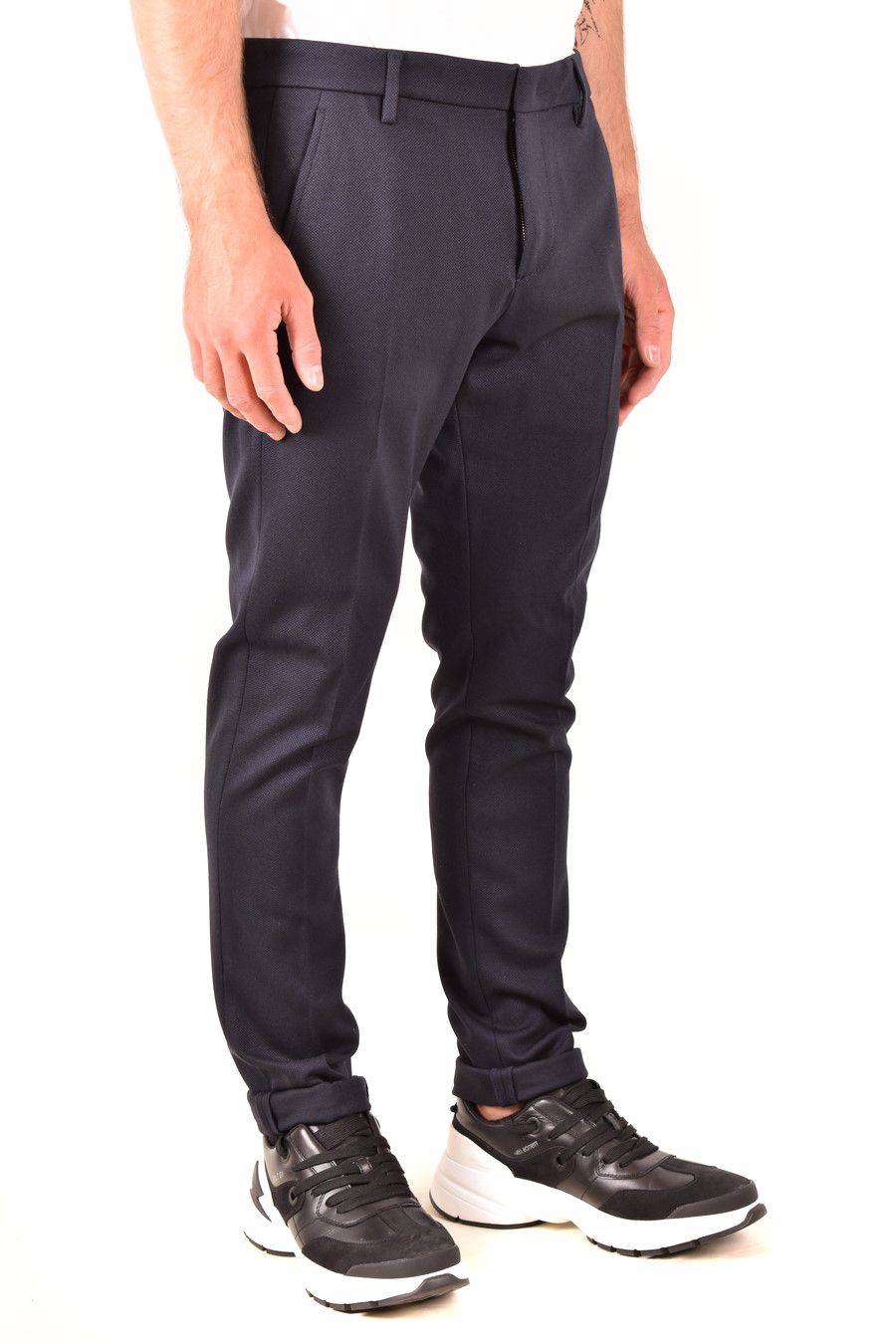 DONDUP  Pantaloni Uomo DONDUP Azzurro in Tessuto Elasticizzato 2025